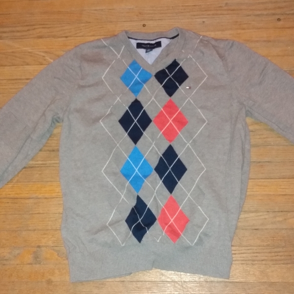 Tommy Hilfiger argyle sweater sz:M - Picture 8 of 8